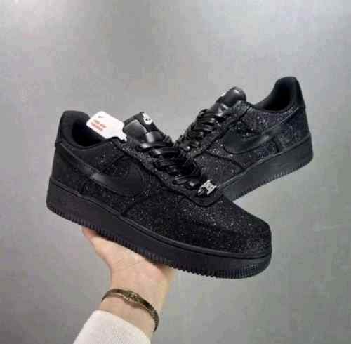 nikkee airforce 1 all black glitter