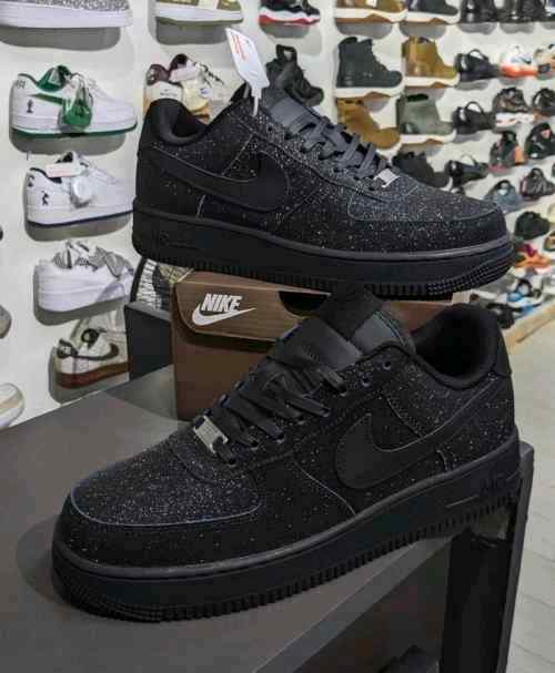 nikkee airforce 1 all black glitter