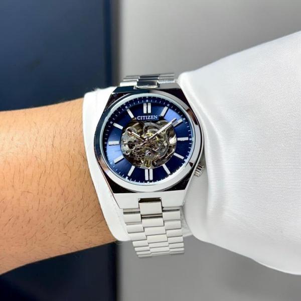 CITIZE N TSUYOSA AUTOMATIC SILVER BLUE 367