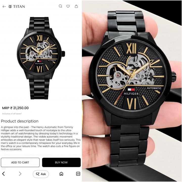 Tommy Hilfigee_r Automatic Skeleton Japan