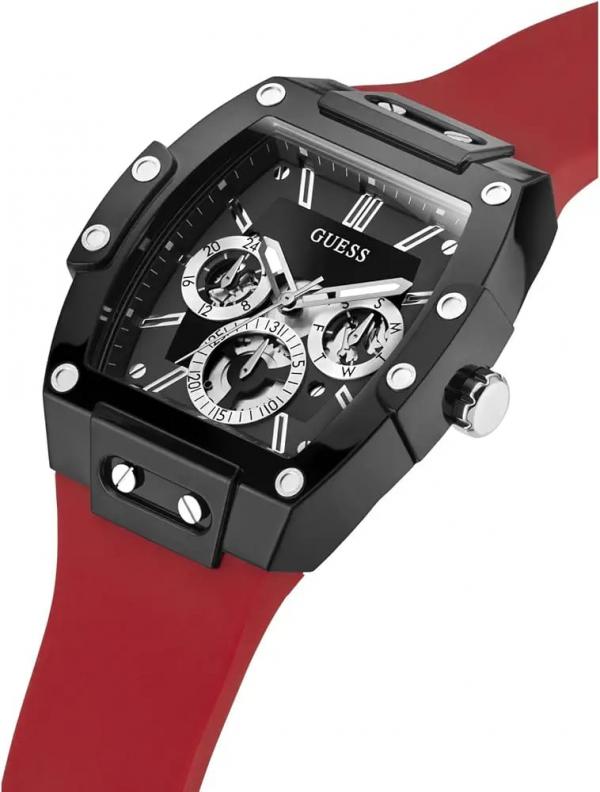 Guess Rectangle Chronograph Red-Black