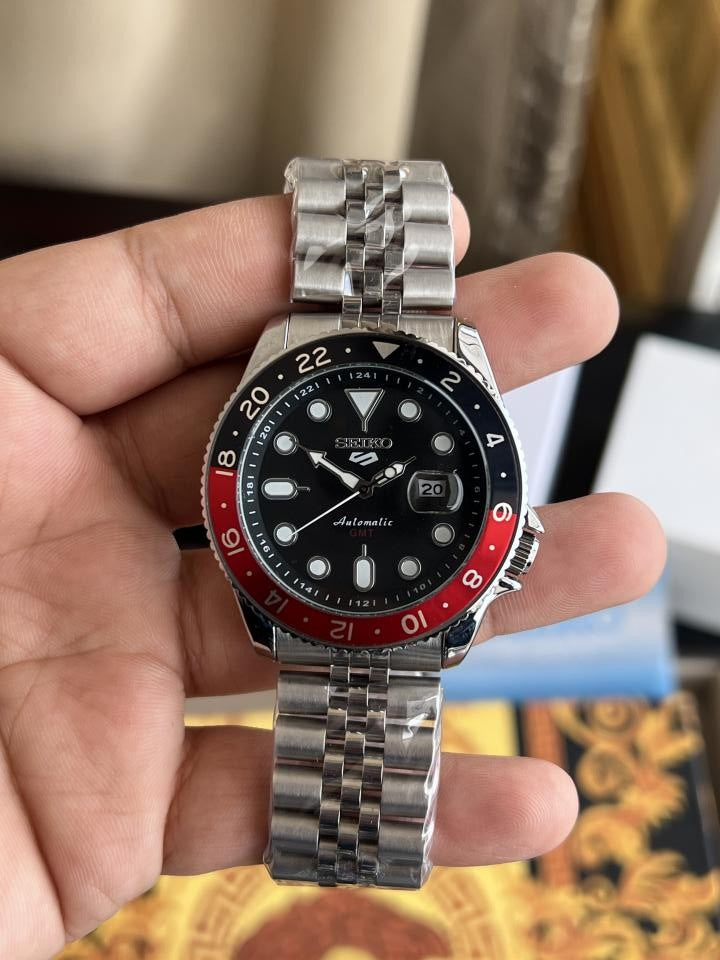 SEIKO GMT SPORT PREMIUM BACK OPEN SWIFT MOVEMENT