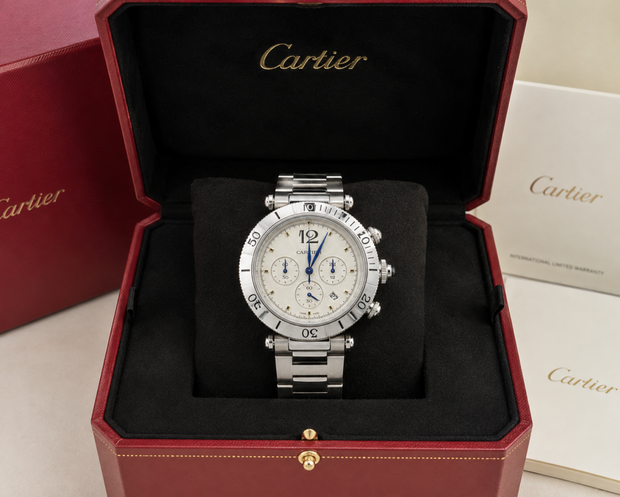 CARTIE ER PASHA CHRONOGRAH 41MM STORE ARTICLE WATCH 811