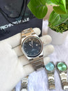 TISOT PRX SILVER DARK BLUE TEXTURE DIAL AT358