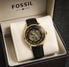 FOSSI TOWNSMAN LEATHER AUTOMATIC PREMIUM WATCH