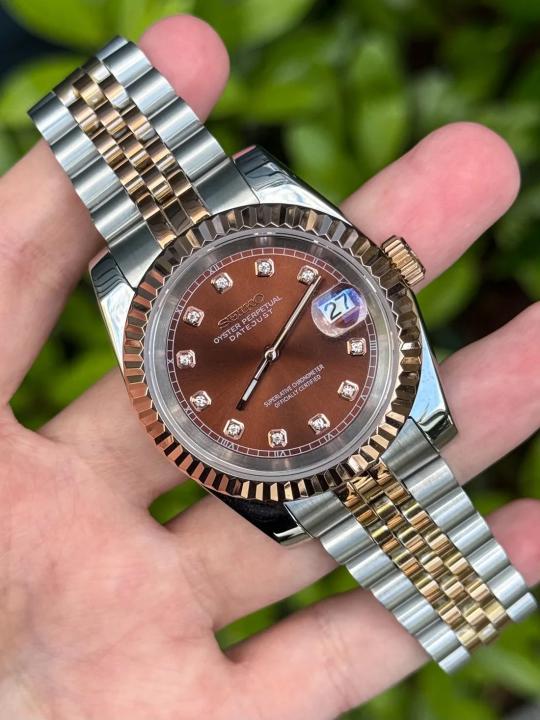 SEIK O MOD DATE JUST TT CHOCOLATE DIAMOND 671