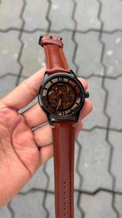 Fossiilll Townsman Leather Automatic Watch