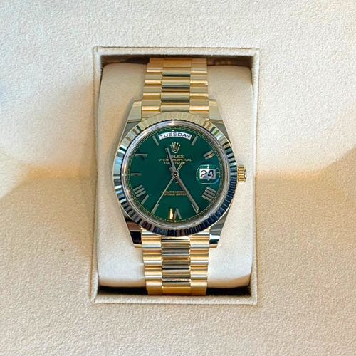 Rolex Day Date gold green