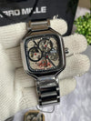 Raado True Square Automatic Silver Black Dial AT451