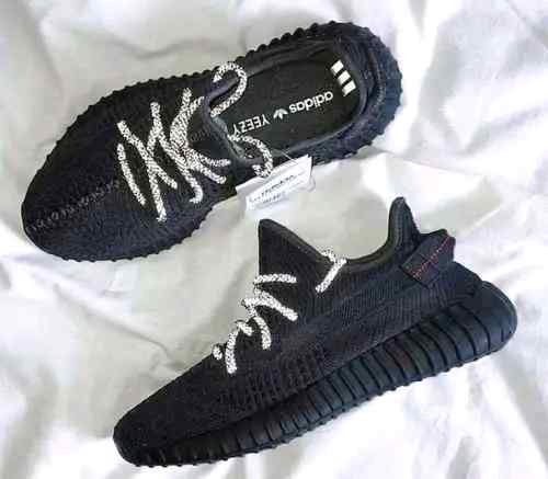 Adidaass yeezy 350 v2 black lace reflactive Premium semi ua
