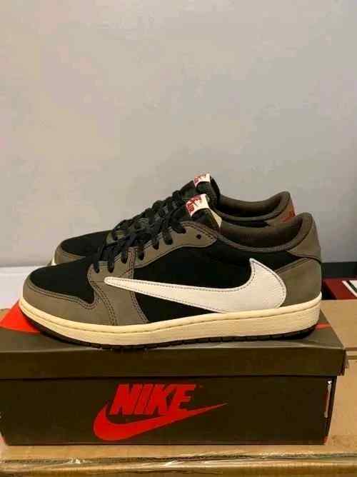 Nikkee Air Jordan 1 Low OG Travis Scott X DARK MOCHA Semi UA