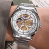 TOMMY HILFIGE AUTOMATIC SKELETON SIL WHITE 836