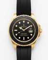 Rolee_x Yacht-Master gold black dail