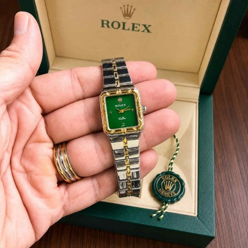 ROLEEX_LADIES_GOLD-TT-GREEN