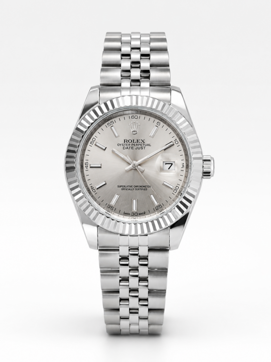 ROLEEX DATE JUST SWIFT MOVEMENT SILVER GREY