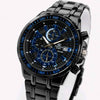 EDIFICE CASIO BLACK BLUE DIAL F284