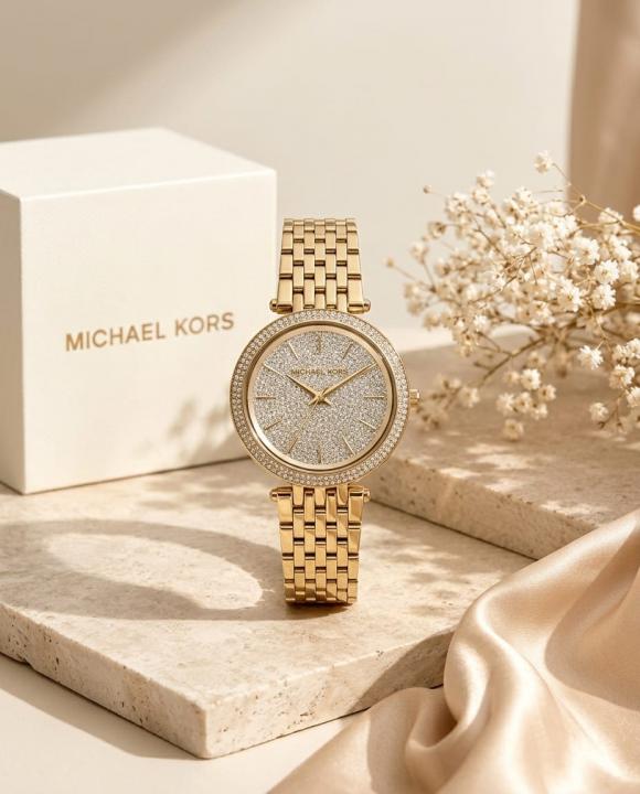 Michael_l Kors Darci Crystal Gold