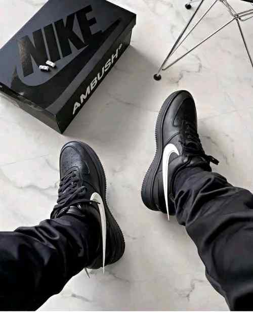 nikkee airforce 1 x ambush BLACK WHITE