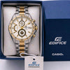 EDIFICE CASIO Tow tone Golden F291