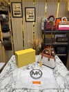 Michael Kor Ciara Medium Logo Satchel Bag With Box And Dust Bag (Beige Brown) (M2387)
