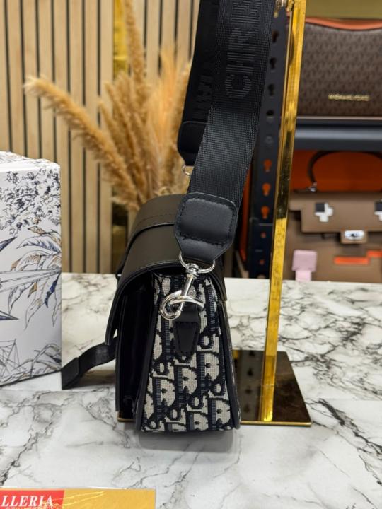Dio Oblique Saddle Bag With Box And Dust Bag (Printed-Cloth) (8696)