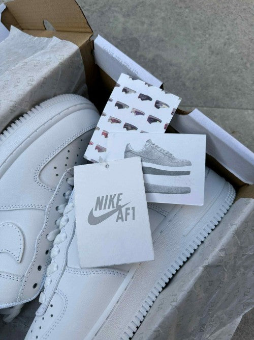 Nikkee Airforce 1 White Pure Leather For Mens Ua Quality