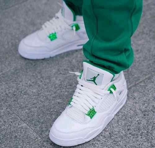 sale jordan retro 4 METALLIC GREEN
