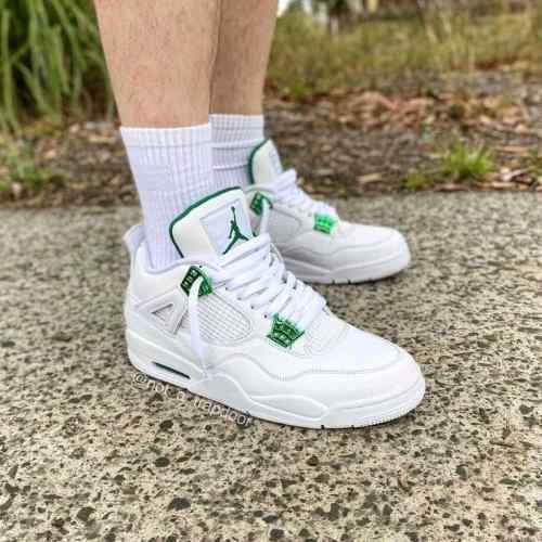 sale jordan retro 4 METALLIC GREEN
