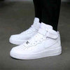 airforce long mid LEATHER WHITE