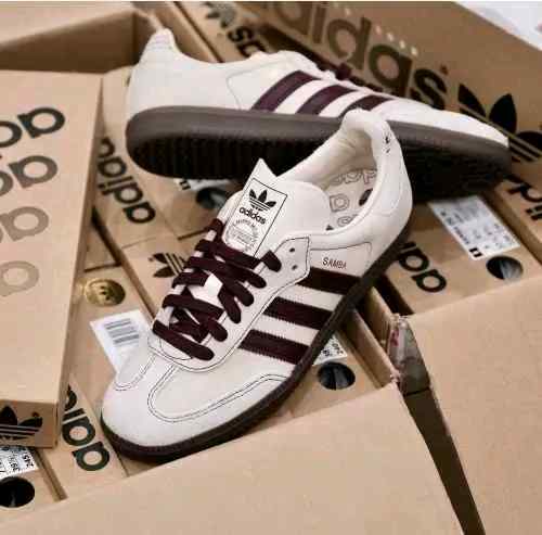 Adidaass Samba OG Men s Wonder White Maroon With OG Box fix