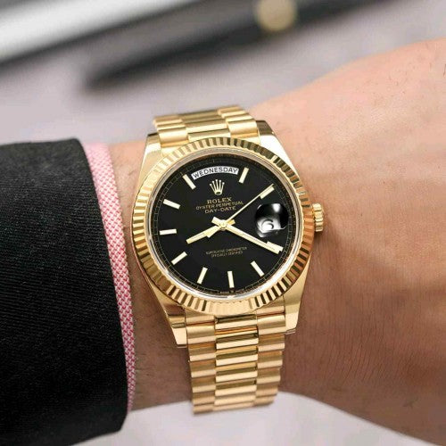 ROLLEX_DAY DATE GOLD BLACK Premium Japan AAA F28