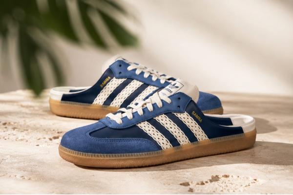 Adidaas Samba Mule Navy blue For mens 668