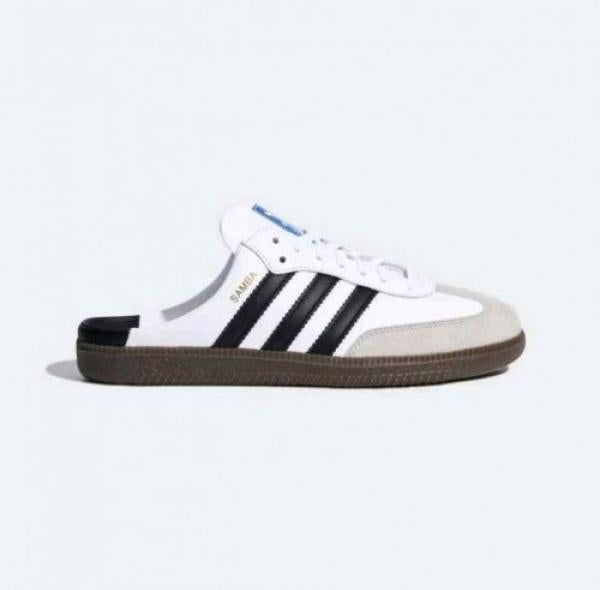 Adidaas Samba Mule White Black For Mens 669