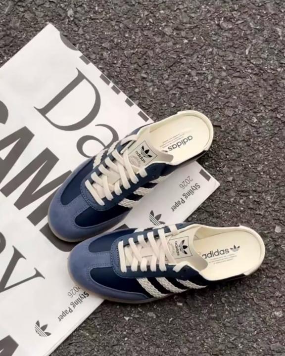 Adidaas Samba Mule Navy blue For mens 668