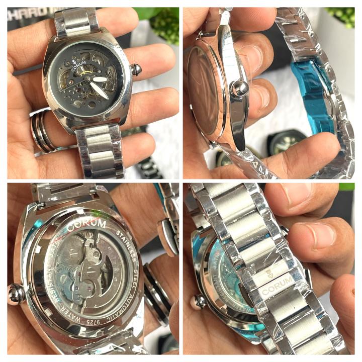 Corum Automatic Silver Black AT452