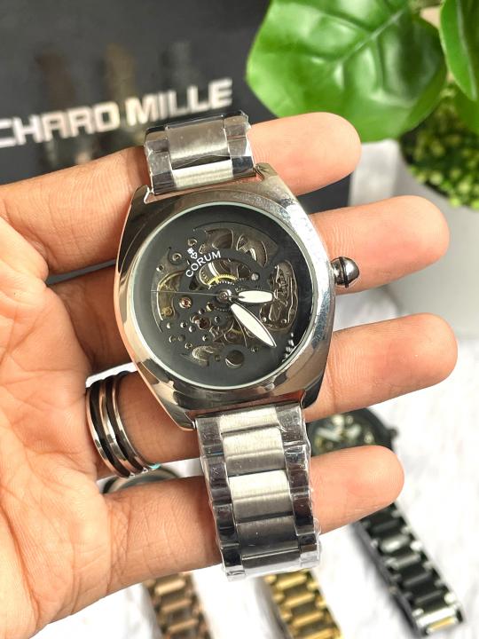 Corum Automatic Silver Black AT452