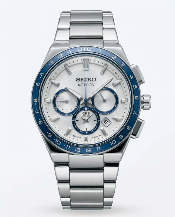Seiko Astron Silver White Dial