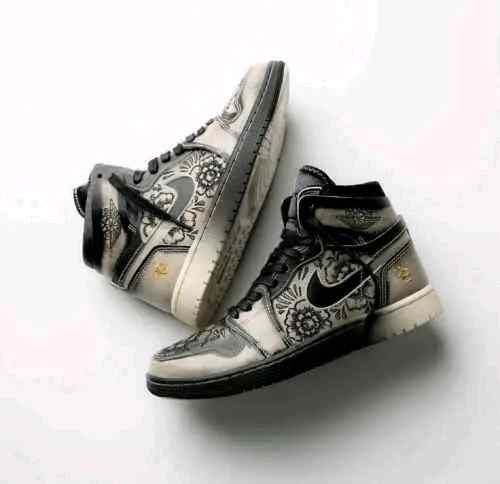 Nikkee Jordan Retro 1 High Zoom Air CMFT 2 Dia De Muertos