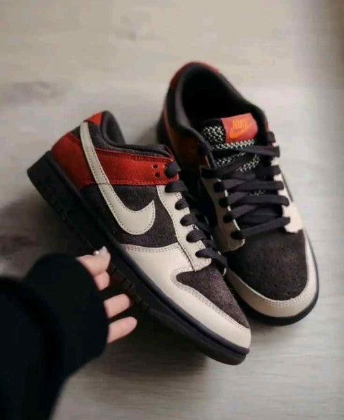 Nikkee Dunk Low Red Panda Brown Suede