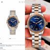 Gues s Day Date Men Dual Tone rose blue