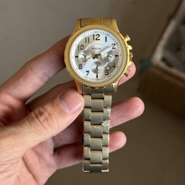 Fossi Chronograph Gold White