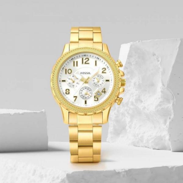 Fossi Chronograph Gold White