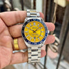 Hugo Bos Runner Analogs 3H Silver Yellow Dial