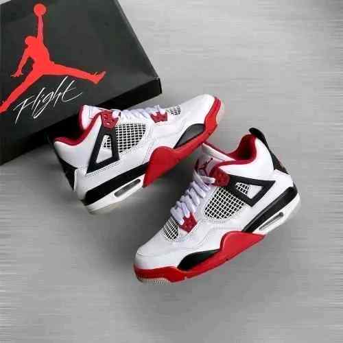 Jordan Retro 4 Fire Red semi ua