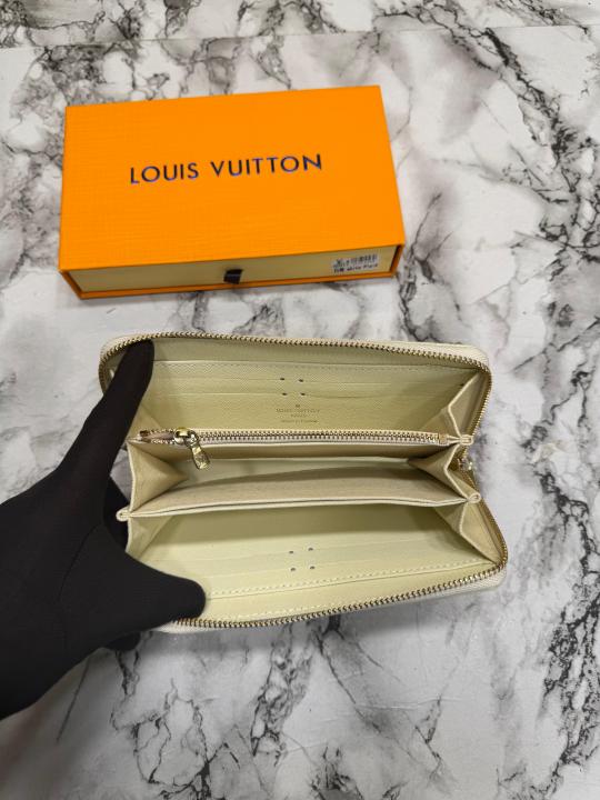 LOUI VUITTON PREMIUM WALLET WITH OG BOX AAA60017 [ WHITE STYLE ]