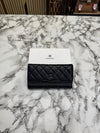 CHANE PREMIUM LONG WALLET WITH OG BOX 2050 ( BLACK)