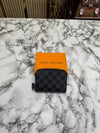 Loui Vuitton LV Damier Azur Mini Zip Wallet (Black Check) (60067)