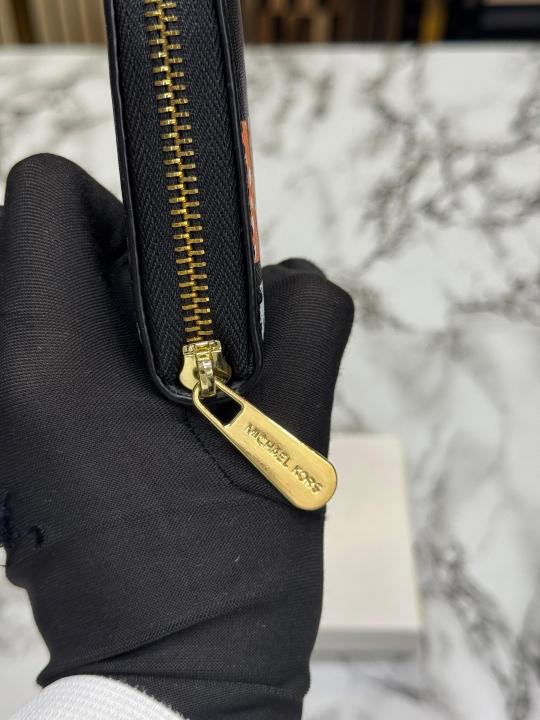 MICHAEL_KOR PREMIUM QUALITY ZIP WALLET (MK-104 BLACK)