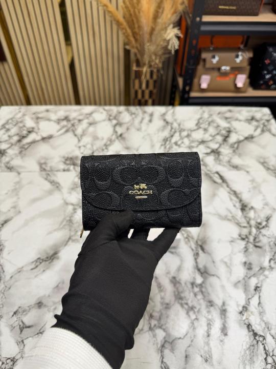 Coac three fold wallet with box (aaa61302 coffee)