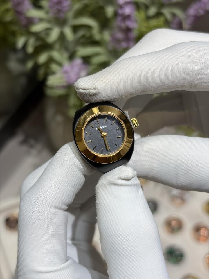 FOSSIIL UNISEX RING gold WATCH R-15